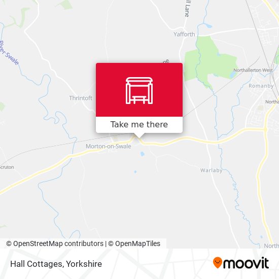 Hall Cottages map