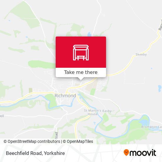 Beechfield Road map