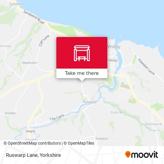 Ruswarp Lane map