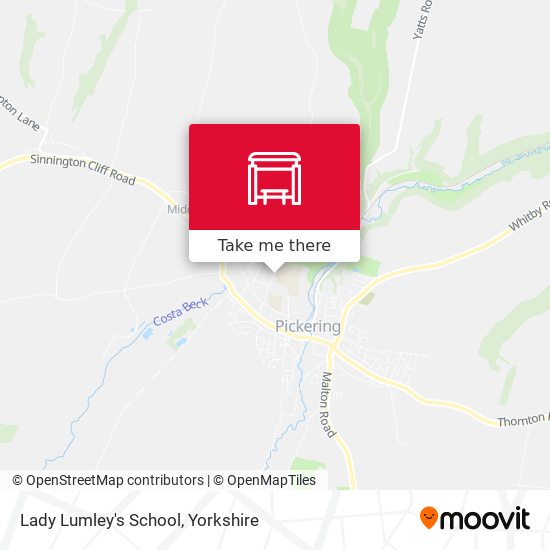 Lady Lumley's School map