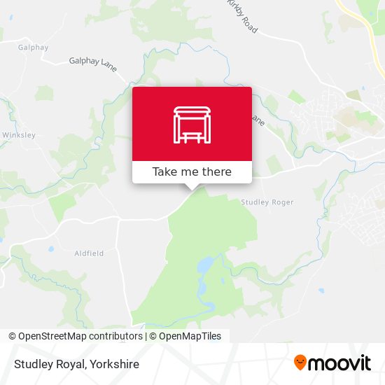 Studley Royal map