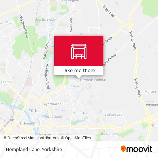 Hempland Lane map