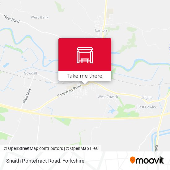 Snaith Pontefract Road map