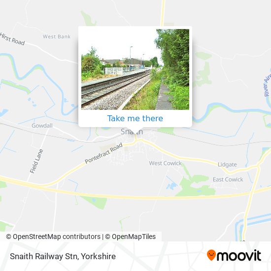 Snaith Railway Stn map