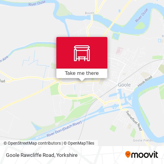 Goole Rawcliffe Road map
