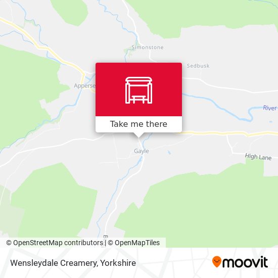 Wensleydale Creamery map