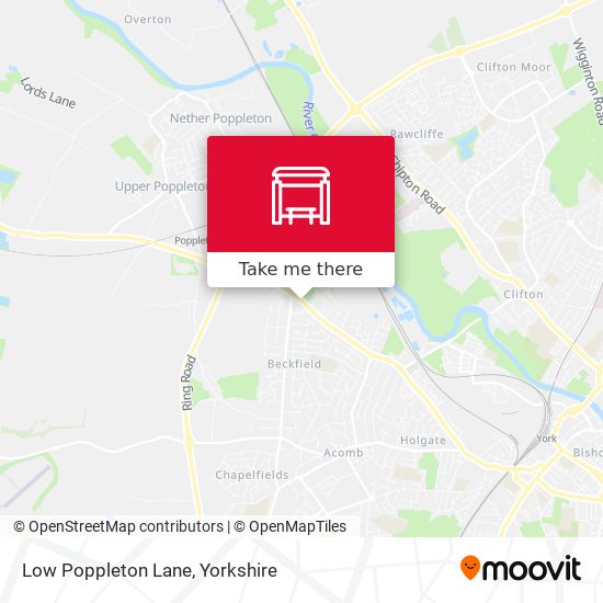 Low Poppleton Lane map