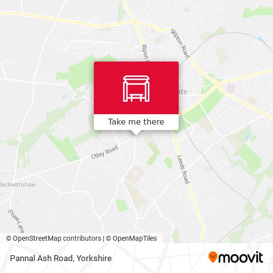 Pannal Ash Road map