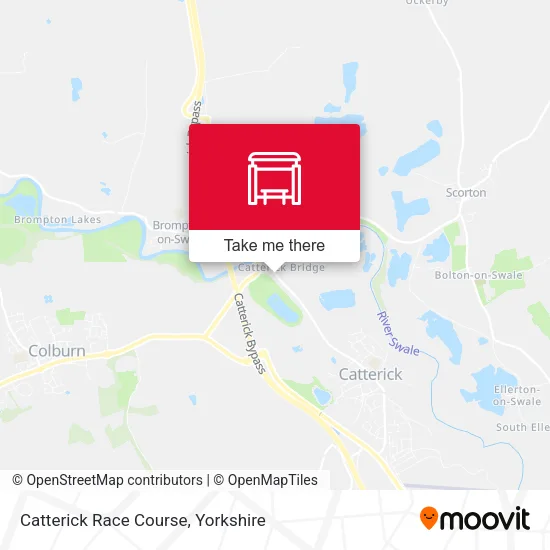 Catterick Race Course map