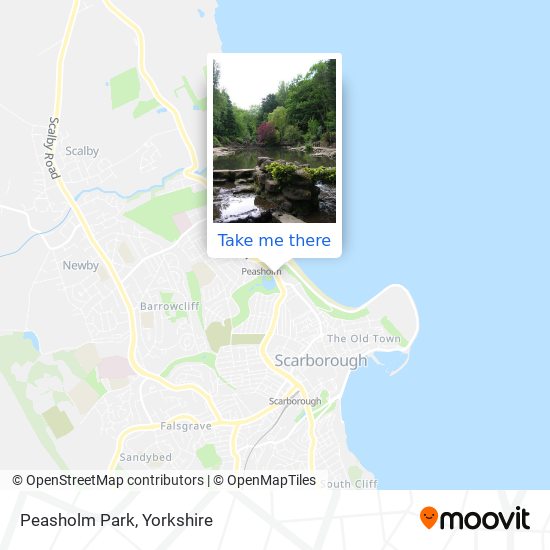 Peasholm Park map