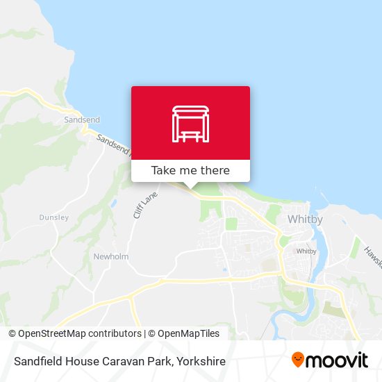 Sandfield House Caravan Park map