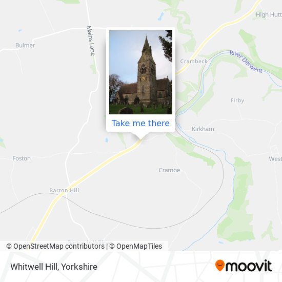 Whitwell Hill map