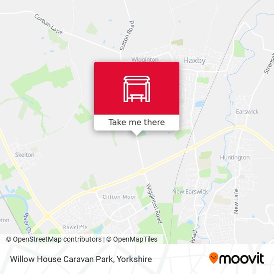 Willow House Caravan Park map