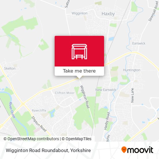 Wigginton Road Roundabout map