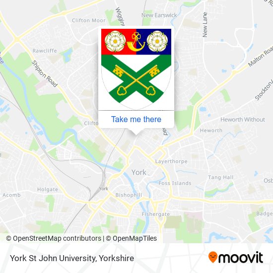 York St John University map