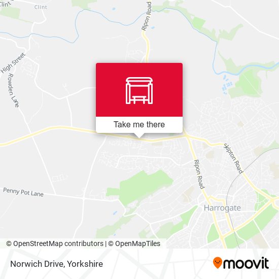 Norwich Drive map
