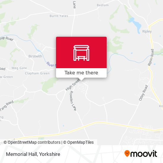 Memorial Hall map