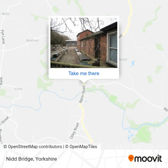 Nidd Bridge map