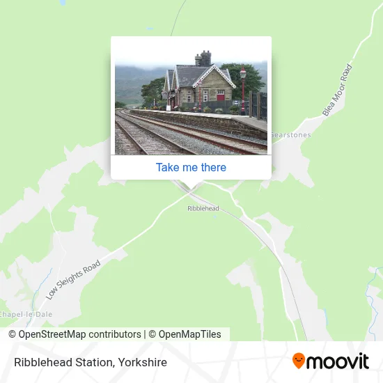 Ribblehead Station map