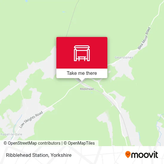 Ribblehead Station map