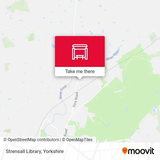Strensall Library map
