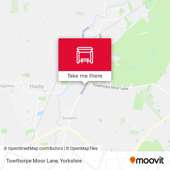 Towthorpe Moor Lane map