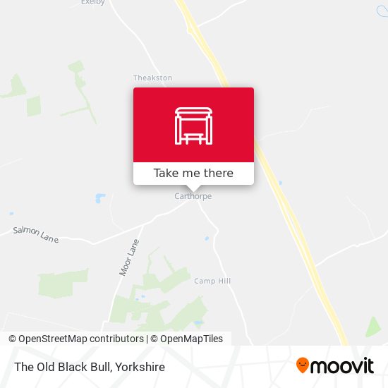 The Old Black Bull map