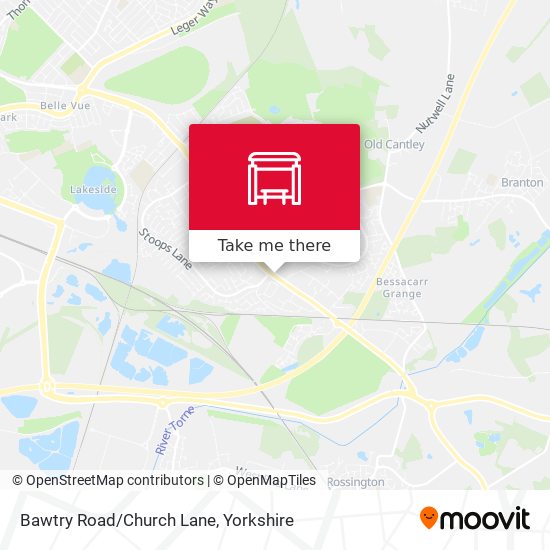 Bawtry Road/Church Lane map