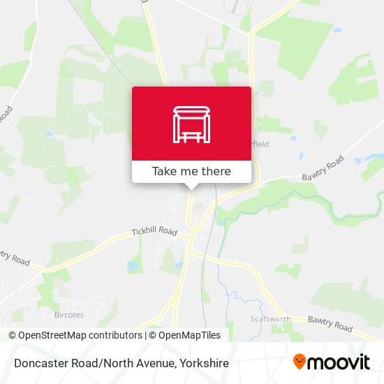 Doncaster Road/North Avenue map