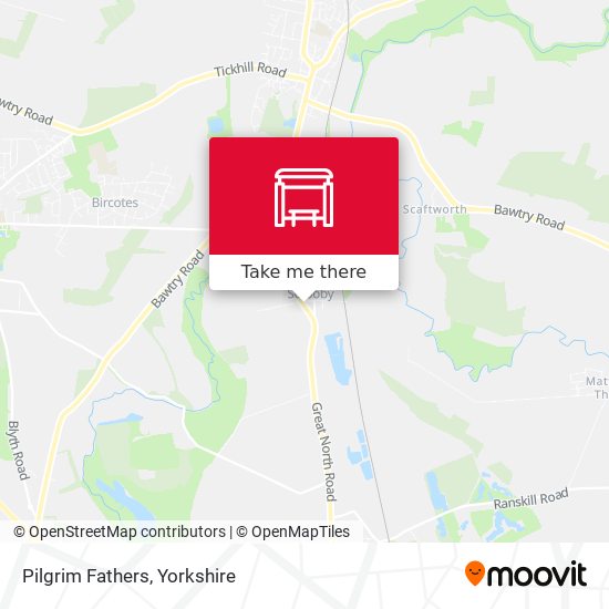 Pilgrim Fathers map