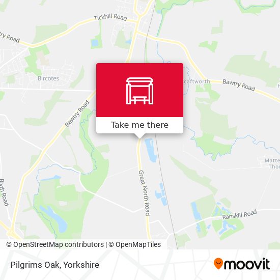 Pilgrims Oak map