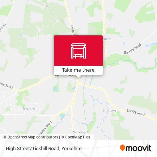 High Street/Tickhill Road map