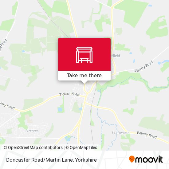Doncaster Road/Martin Lane map