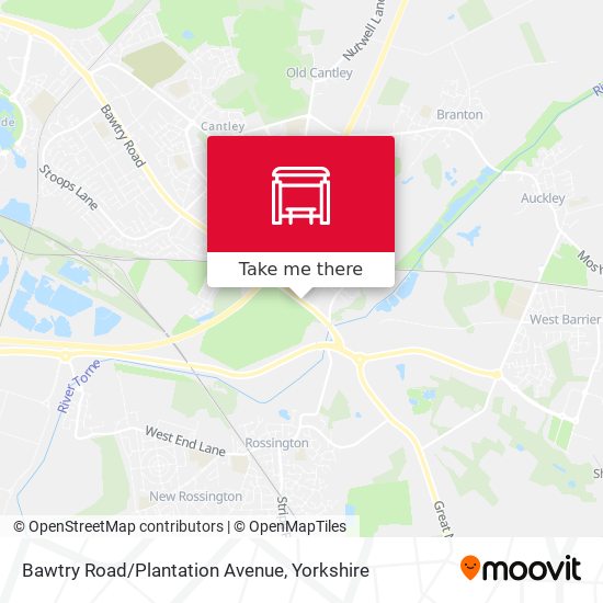 Bawtry Road/Plantation Avenue map