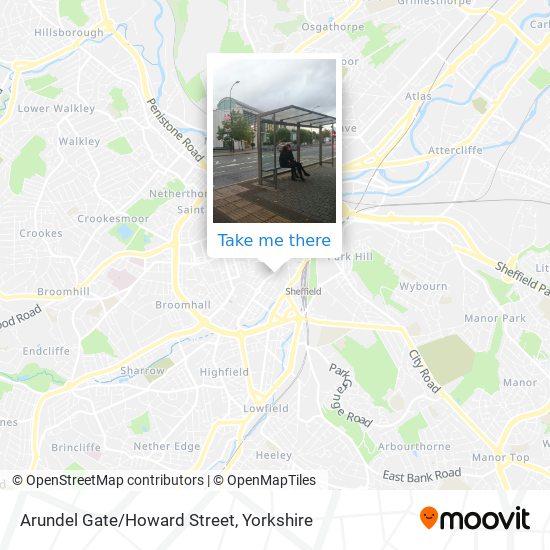 Arundel Gate/Howard Street map