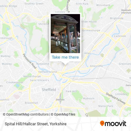 Spital Hill/Hallcar Street map