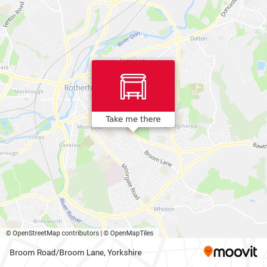Broom Road/Broom Lane map