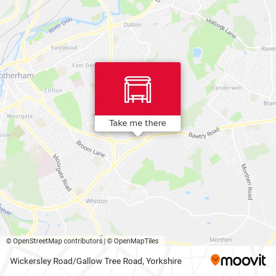 Wickersley Road / Gallow Tree Road map