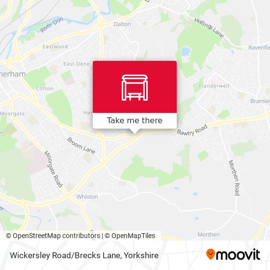 Wickersley Road/Brecks Lane map