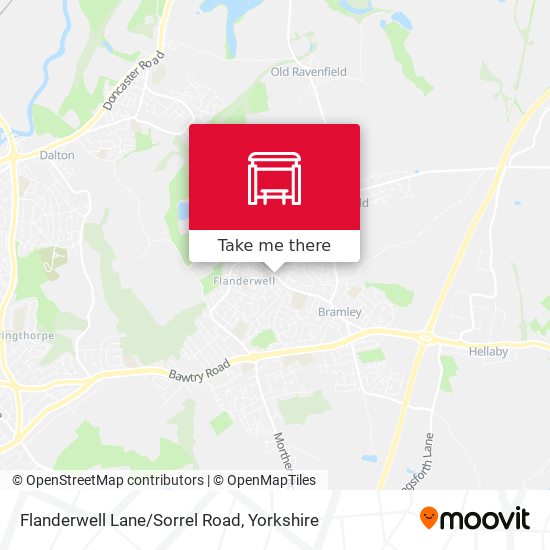 Flanderwell Lane/Sorrel Road map