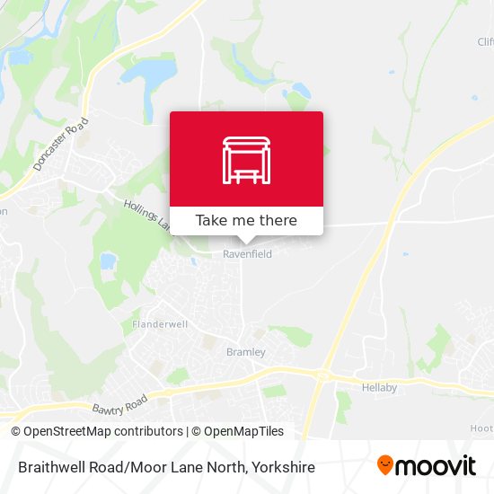 Braithwell Road / Moor Lane North map