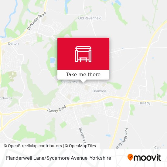Flanderwell Lane / Sycamore Avenue map