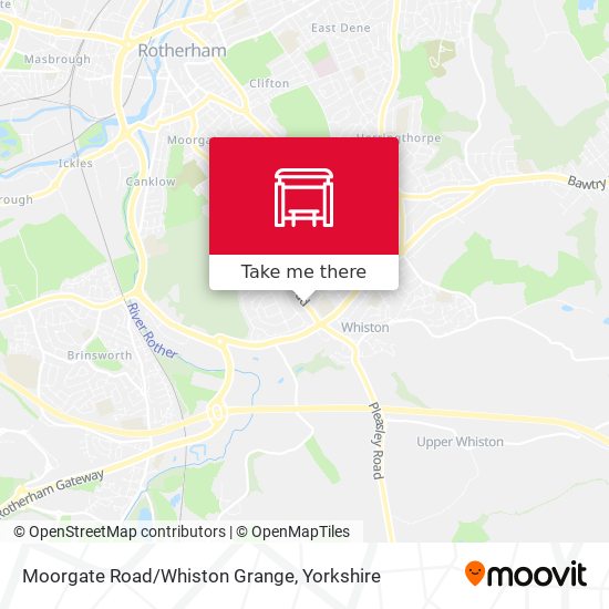 Moorgate Road/Whiston Grange map