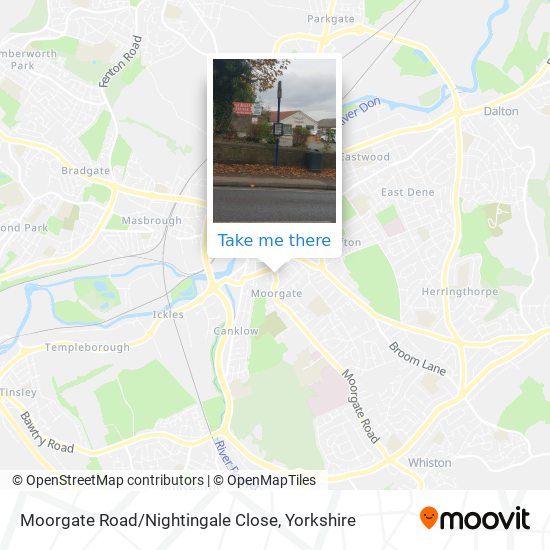 Moorgate Road / Nightingale Close map