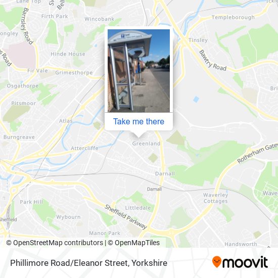 Phillimore Road/Eleanor Street map