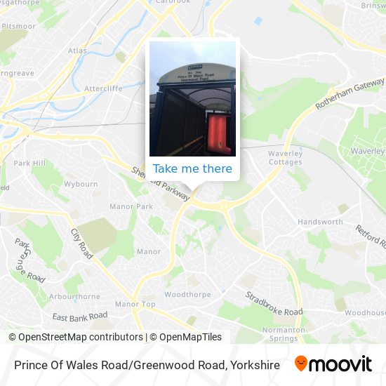 Prince Of Wales Road / Greenwood Road map