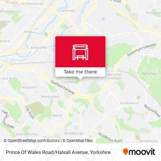 Prince Of Wales Road / Halsall Avenue map