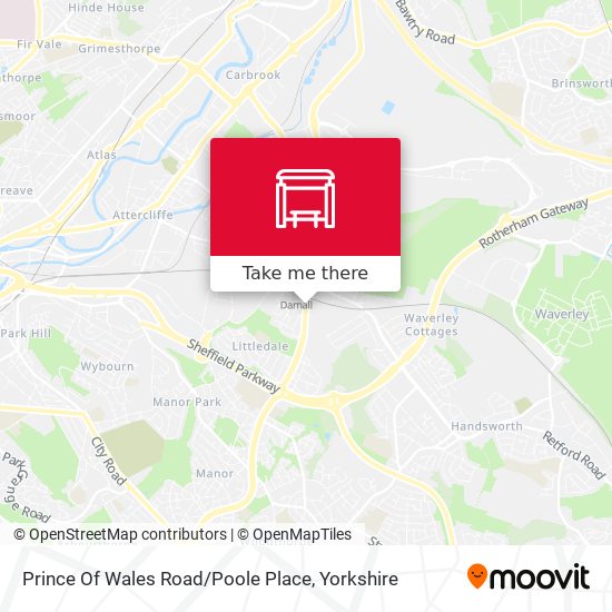 Prince Of Wales Road / Poole Place map