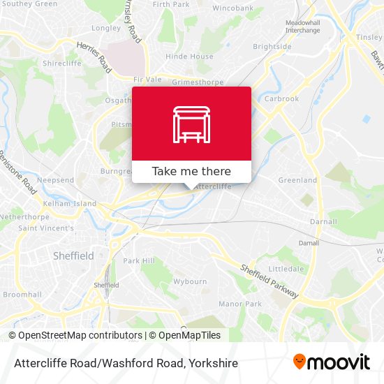 Attercliffe Road/Washford Road map