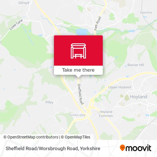 Sheffield Road/Worsbrough Road map